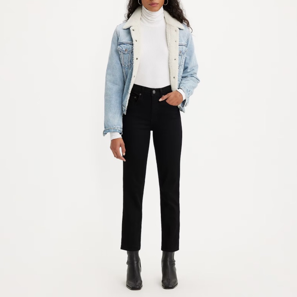 Levi’s Ribcage Straight Ankle Size 27 Black Jeans